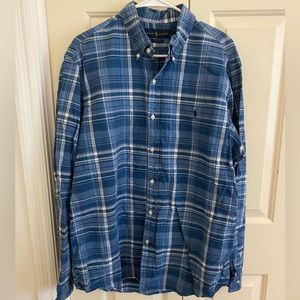 Blue plaid polo by Ralph Lauren men’s XL